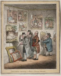 Connaisseurs examinant une collection de George Morland